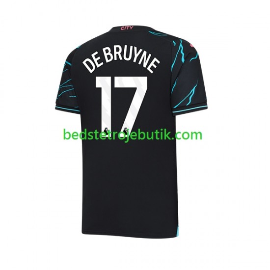 Manchester City Kevin De Bruyne 17 Mænd 3. Valg Fodboldtrøje 2023-2024 Kortærmet