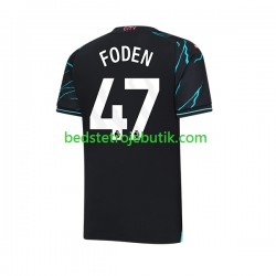 Manchester City Phil Foden 47 Mænd 3. Valg Fodboldtrøje 2023-2024 Kortærmet