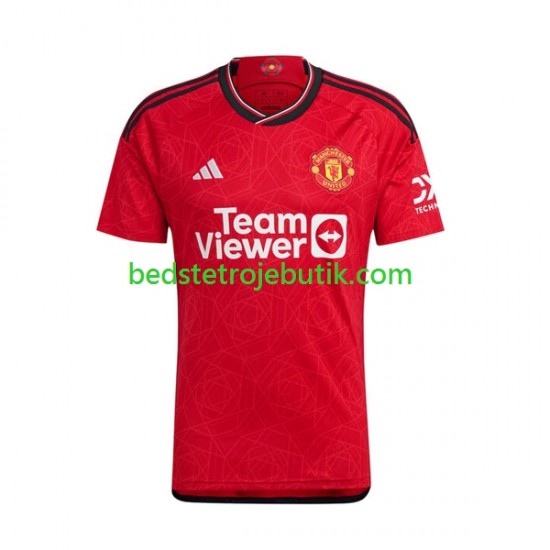 Manchester United Mænd Hjemmebane Fodboldtrøje 2023-2024 Kortærmet