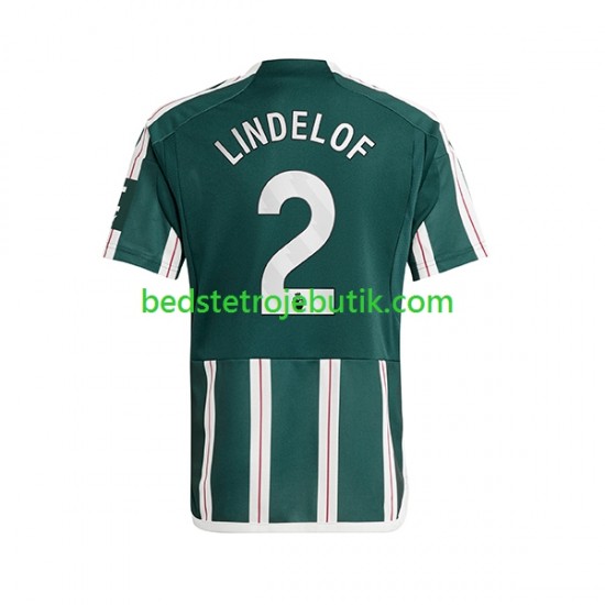 Manchester United Lindelof 2 Mænd Udebane Fodboldtrøje 2023-2024 Kortærmet