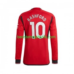 Manchester United Marcus Rashford 10 Mænd Hjemmebane Fodboldtrøje 2023-2024 Langærmet