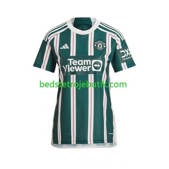 Manchester United Dame Udebane Fodboldtrøje 2023-2024 Kortærmet