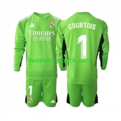 Real Madrid Thibaut Courtois 1 Målmand Børn Hjemmebane Fodboldtrøje 2023-2024 Langærmet