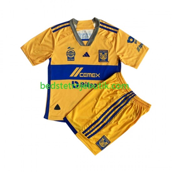 Tigres UANL Børn Hjemmebane Fodboldtrøje 2023-2024 Kortærmet