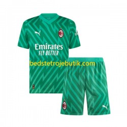 AC Milan Målmand Børn Hjemmebane Fodboldtrøje 2023-2024 Kortærmet