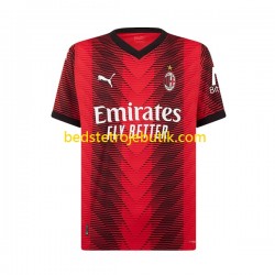 AC Milan Mænd Hjemmebane Fodboldtrøje 2023-2024 Kortærmet