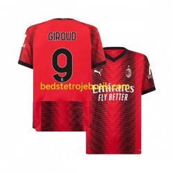 AC Milan Olivier Giroud 9 Mænd Hjemmebane Fodboldtrøje 2023-2024 Kortærmet