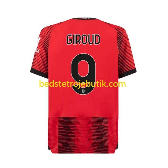 AC Milan Olivier Giroud 9 Mænd Hjemmebane Fodboldtrøje 2023-2024 Kortærmet