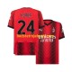 AC Milan Simon Kjaer 24 Mænd Hjemmebane Fodboldtrøje 2023-2024 Kortærmet