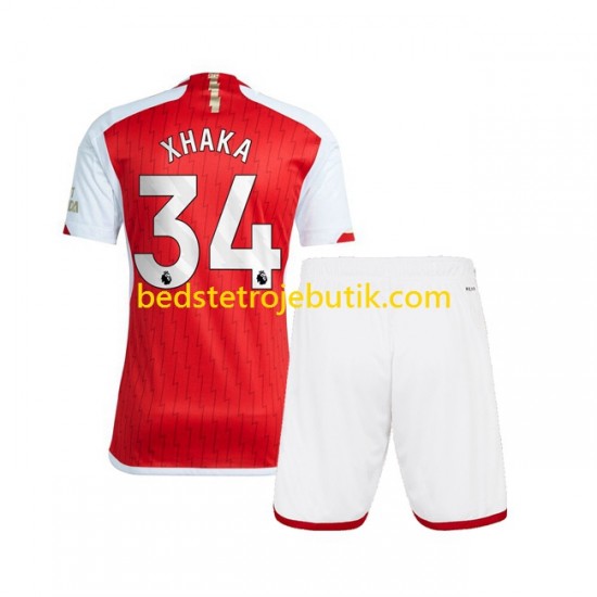 Arsenal Xhaka 34 Børn Hjemmebane Fodboldtrøje 2023-2024 Kortærmet
