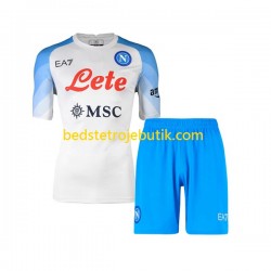 Napoli Børn Udebane Fodboldtrøje 2022-2023 Kortærmet
