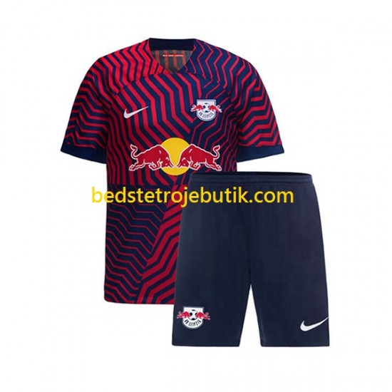 RB Leipzig Børn Udebane Fodboldtrøje 2023-2024 Kortærmet