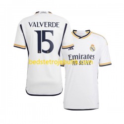 Real Madrid Federico Valverde 15 Mænd Hjemmebane Fodboldtrøje 2023-2024 Kortærmet