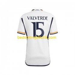 Real Madrid Federico Valverde 15 Mænd Hjemmebane Fodboldtrøje 2023-2024 Kortærmet