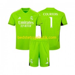 Real Madrid Thibaut Courtois 1 Målmand Børn Hjemmebane Fodboldtrøje 2023-2024 Kortærmet