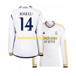 Real Madrid JOSELU 14 Mænd Hjemmebane Fodboldtrøje 2023-2024 Langærmet