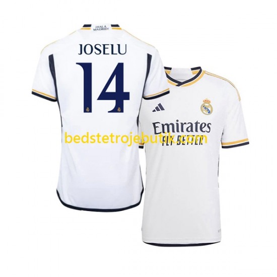 Real Madrid JOSELU 14 Mænd Hjemmebane Fodboldtrøje 2023-2024 Kortærmet