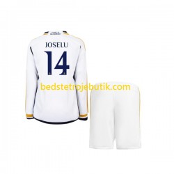 Real Madrid JOSELU 14 Børn Hjemmebane Fodboldtrøje 2023-2024 Langærmet