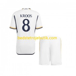 Real Madrid Kroos 8 Børn Hjemmebane Fodboldtrøje 2023-2024 Kortærmet