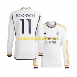 Real Madrid Rodrygo Goes 11 Mænd Hjemmebane Fodboldtrøje 2023-2024 Langærmet
