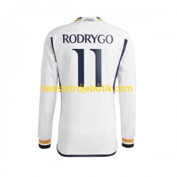 Real Madrid Rodrygo Goes 11 Mænd Hjemmebane Fodboldtrøje 2023-2024 Langærmet