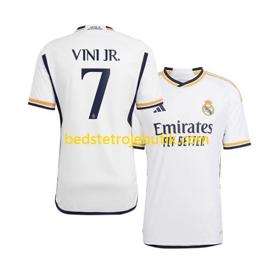 Real Madrid Vinicius Junior 7 Mænd Hjemmebane Fodboldtrøje 2023-2024 Kortærmet
