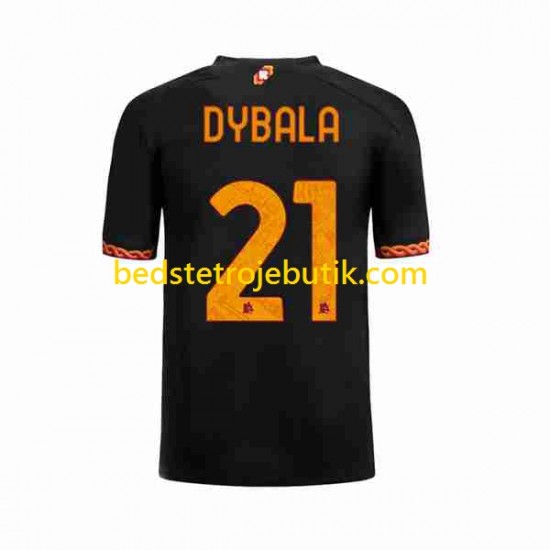 AS Roma Paulo Dybala 21 Mænd 3. Valg Fodboldtrøje 2023-2024 Kortærmet