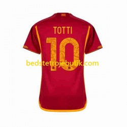 AS Roma Totti 10 Mænd Hjemmebane Fodboldtrøje 2023-2024 Kortærmet