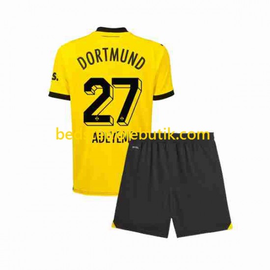 Borussia Dortmund Karim Adeyemi 27 Børn Hjemmebane Fodboldtrøje 2023-2024 Kortærmet