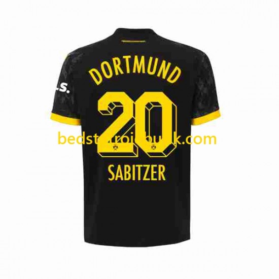 Borussia Dortmund Marcel Sabitzer 20 Mænd Udebane Fodboldtrøje 2023-2024 Kortærmet