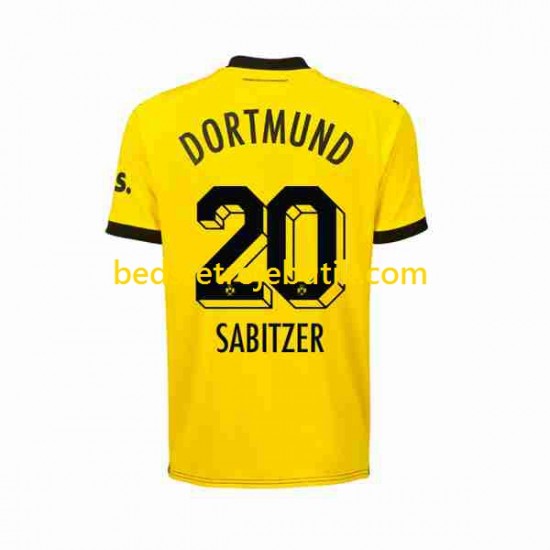 Borussia Dortmund Marcel Sabitzer 20 Mænd Hjemmebane Fodboldtrøje 2023-2024 Kortærmet
