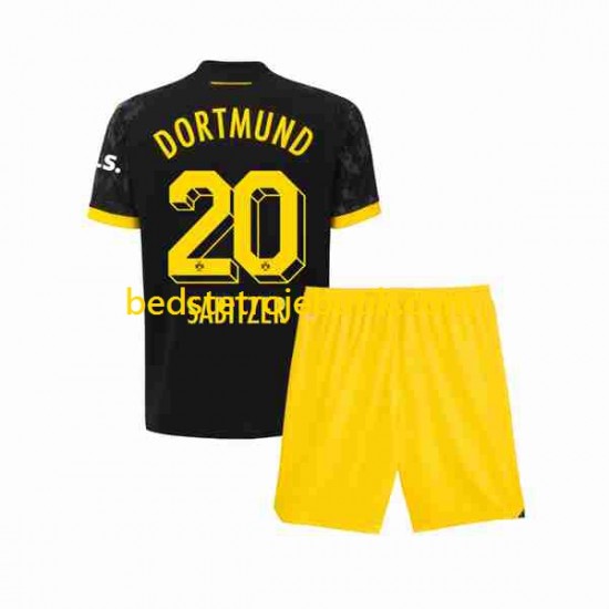 Borussia Dortmund Marcel Sabitzer 20 Børn Udebane Fodboldtrøje 2023-2024 Kortærmet