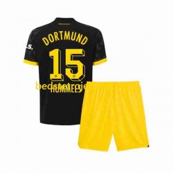 Borussia Dortmund Mats Hummels 15 Børn Udebane Fodboldtrøje 2023-2024 Kortærmet