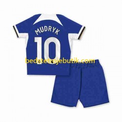Chelsea Mykhaylo Mudryk 10 Børn Hjemmebane Fodboldtrøje 2023-2024 Kortærmet