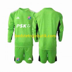 Dinamo Zagreb Målmand Børn Hjemmebane Fodboldtrøje 2023-2024 Langærmet