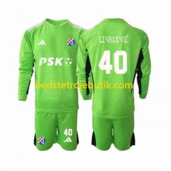 Dinamo Zagreb Livakovic 40 Målmand Børn Hjemmebane Fodboldtrøje 2023-2024 Langærmet