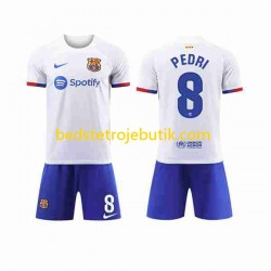 FC Barcelona Pedri 8 Børn Udebane Fodboldtrøje 2023-2024 Kortærmet