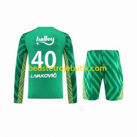 Fenerbahce Livakovic 40 Footbal Kit Målmand Hjemmebane 2023-2024 Langærmet