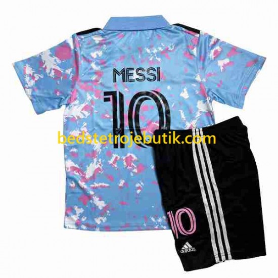 Inte Miami Lionel Messi 10 Børn 3. Valg Fodboldtrøje 2023-2024 Kortærmet