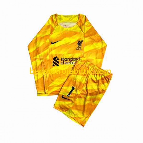 Liverpool A.Becker 1 Målmand Børn 3. Valg Fodboldtrøje 2023-2024 Langærmet