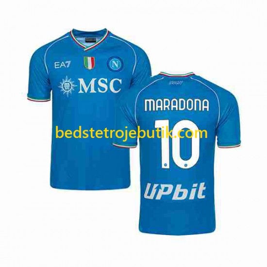 Napoli Maradona 10 Mænd Hjemmebane Fodboldtrøje 2023-2024 Kortærmet