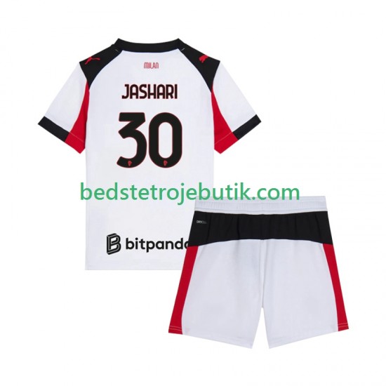 AC Milan Ardon Jashari 30 Børn Udebane Fodboldtrøje 2025-2026 Kortærmet