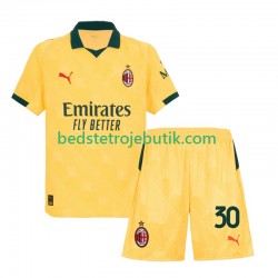 AC Milan Ardon Jashari 30 Børn 3. Valg Fodboldtrøje 2025-2026 Kortærmet