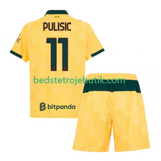 AC Milan Christian Pulisic 11 Børn 3. Valg Fodboldtrøje 2025-2026 Kortærmet