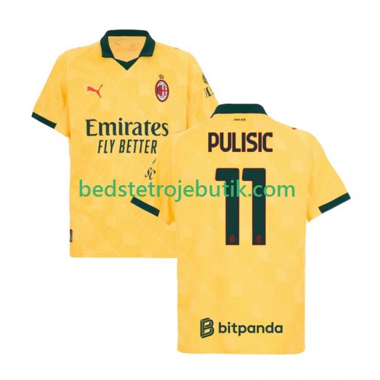 AC Milan Christian Pulisic 11 Mænd 3. Valg Fodboldtrøje 2025-2026 Kortærmet
