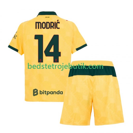 AC Milan Modrić Luca 14 Børn 3. Valg Fodboldtrøje 2025-2026 Kortærmet