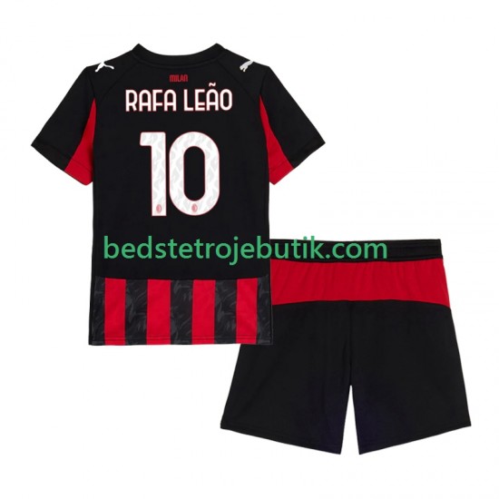 AC Milan Rafael Leao 10 Børn Hjemmebane Fodboldtrøje 2025-2026 Kortærmet