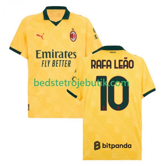 AC Milan Rafael Leao 10 Mænd 3. Valg Fodboldtrøje 2025-2026 Kortærmet