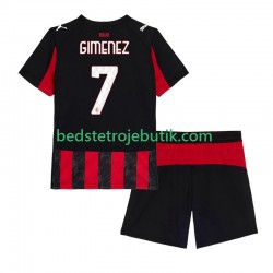 AC Milan Santiago Gimenez 7 Børn Hjemmebane Fodboldtrøje 2025-2026 Kortærmet