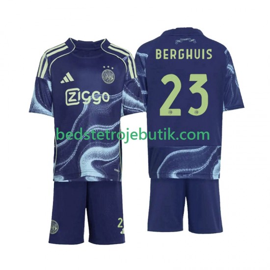 AFC Ajax Steven Berghuis 23 Børn Udebane Fodboldtrøje 2025-2026 Kortærmet